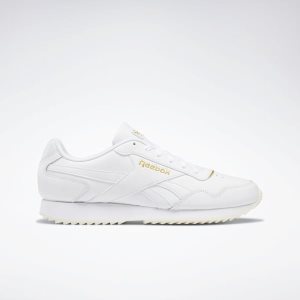 Reebok Royal Glide Ripple Turnschuhe Herren - Weiß/Gold/Weiß Weiß - DE 083-EHL